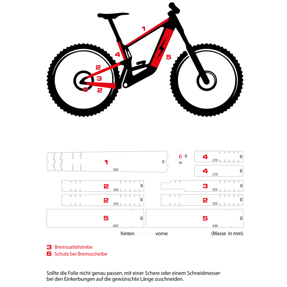 Schutzfolie E-Mountainbike 2.0 matt