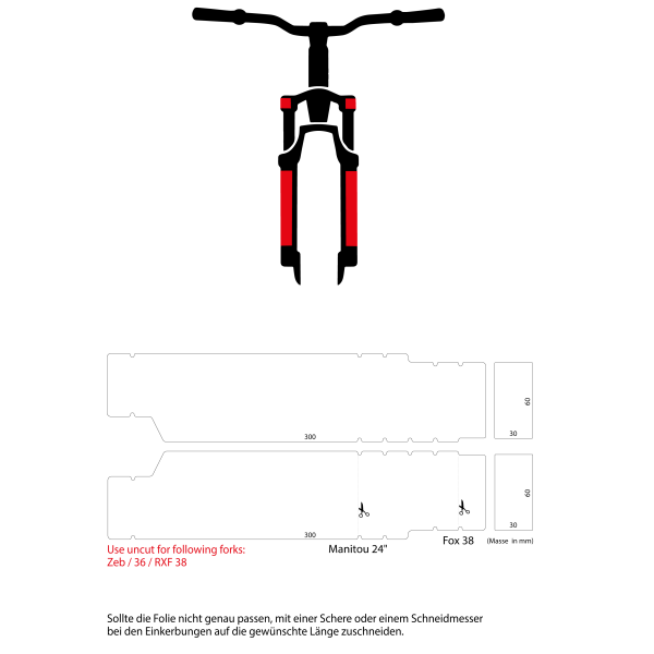 Swiss Cycle Protection Schutzfolie Gabel Version 2.0